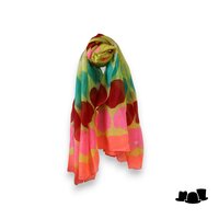 zomer sjaal viscose electric polka dots