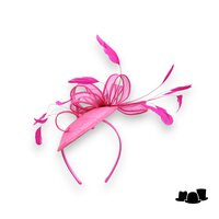 eigen atelier bespoke fascinator disc dondola candy pink