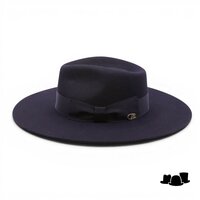 fernandez y roche fedora worden straight brim wolvilt black