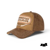 stetson trucker cap buffalo horn brown