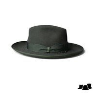 borsalino fedora qs haarvilt binded brim verde