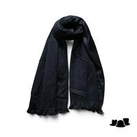 jos van dijck sjaal alpaca wol zwart