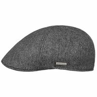 stetson ivy cap texas woolmix small herringbone grey