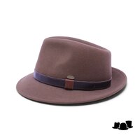 mayser denver outdoor crushable woolfelt trilby camel bruin