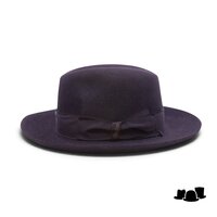 borsalino fedora qs cut brim melusine vilt zwart 