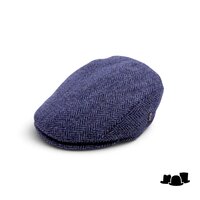 city sport ivy pet 92 harris tweed visgraat spikkel blauw