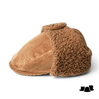 kangol flat cap met oorkleppen cosy cord bugatti