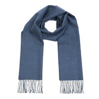 john hanly merino luxury wool scarf denim blue