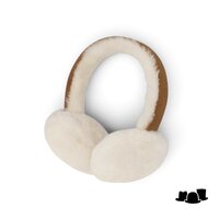 fiebig earwarmers leather and wool cognac