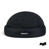 stetson docker cotton knitted black