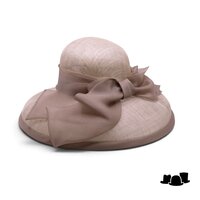 frasconi gelegenheidshoed tiffany sinamay naturel beige