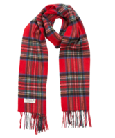 john hanly irish wool scarf medium red royal stewart tartan