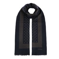 stetson scarf wool classic navy