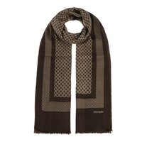 stetson scarf wool forest brown