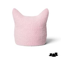 kangol pointed beanie faux fur ballerina pink