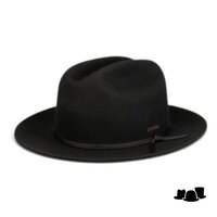 stetson western opern road wool and cashmere black