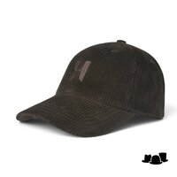 hatland baseball cap capri corduroy brown