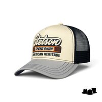 stetson trucker cap speed shop blauw