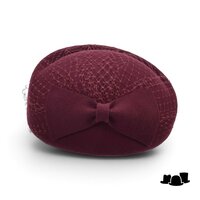 seeberger dopje voile strik burgundy red