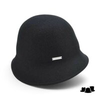 seeberger cloche woolfelt black
