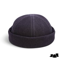 stetson docker cotton denim black