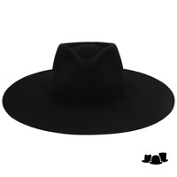julieanna fedora wolvilt zwart